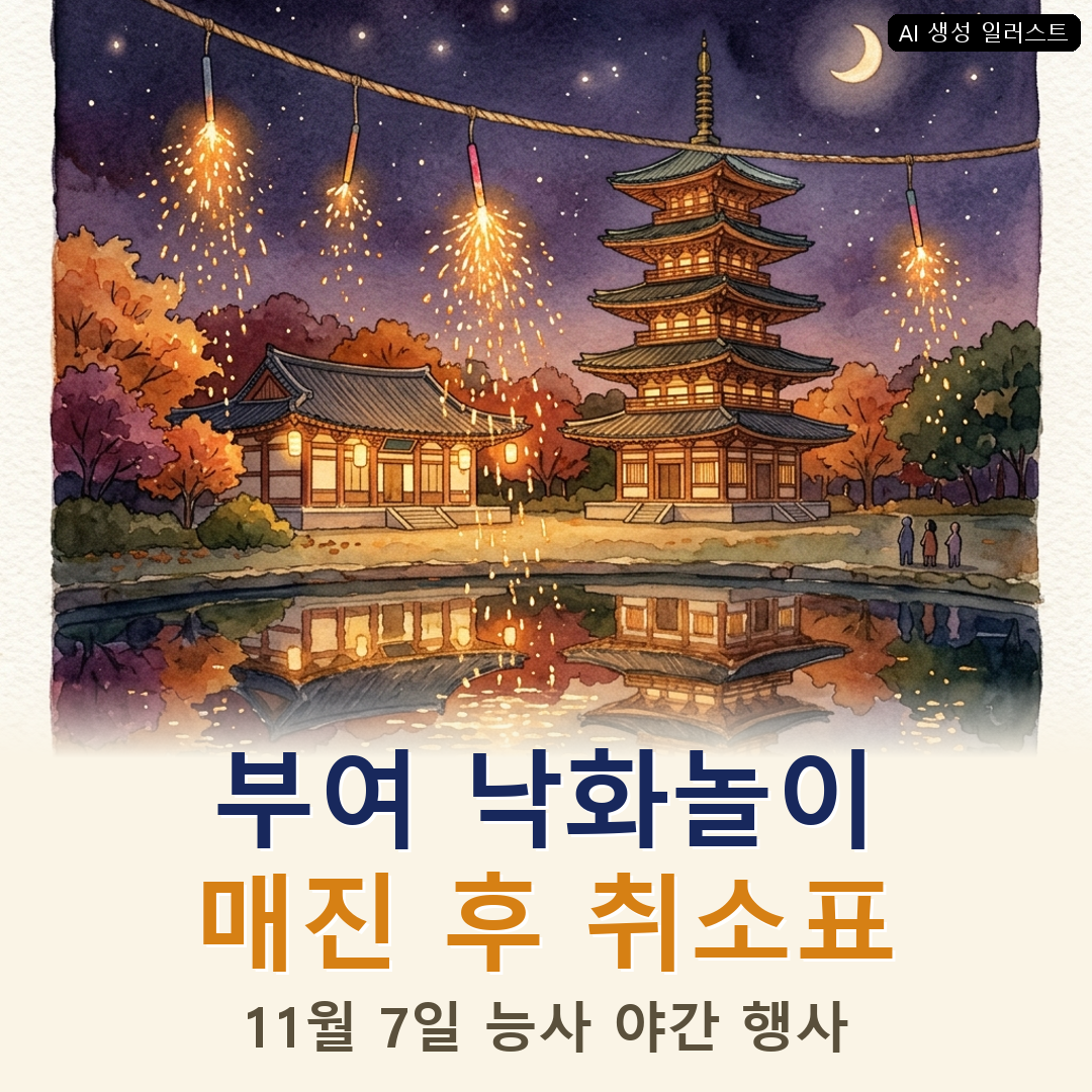 2026 부여 백제문화단지 낙화놀이 일정·예매·매진 후 취소표 확인법