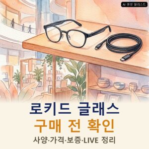 로키드 글래스 구매 전 확인할 것: 사양·가격·보증과 한국 론칭 LIVE