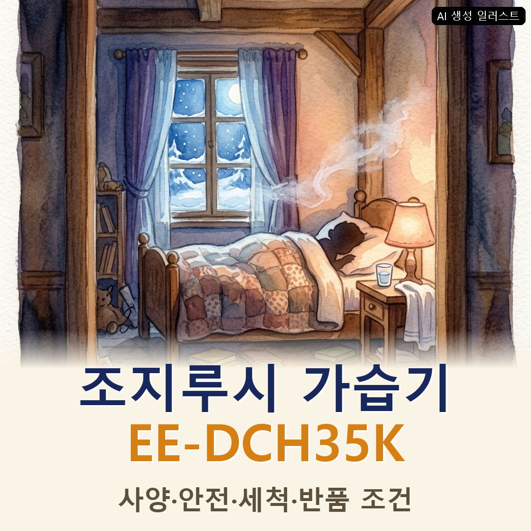 조지루시 가열식 가습기 3.1L EE-DCH35K, 사기 전 확인할 사양과 반품 조건